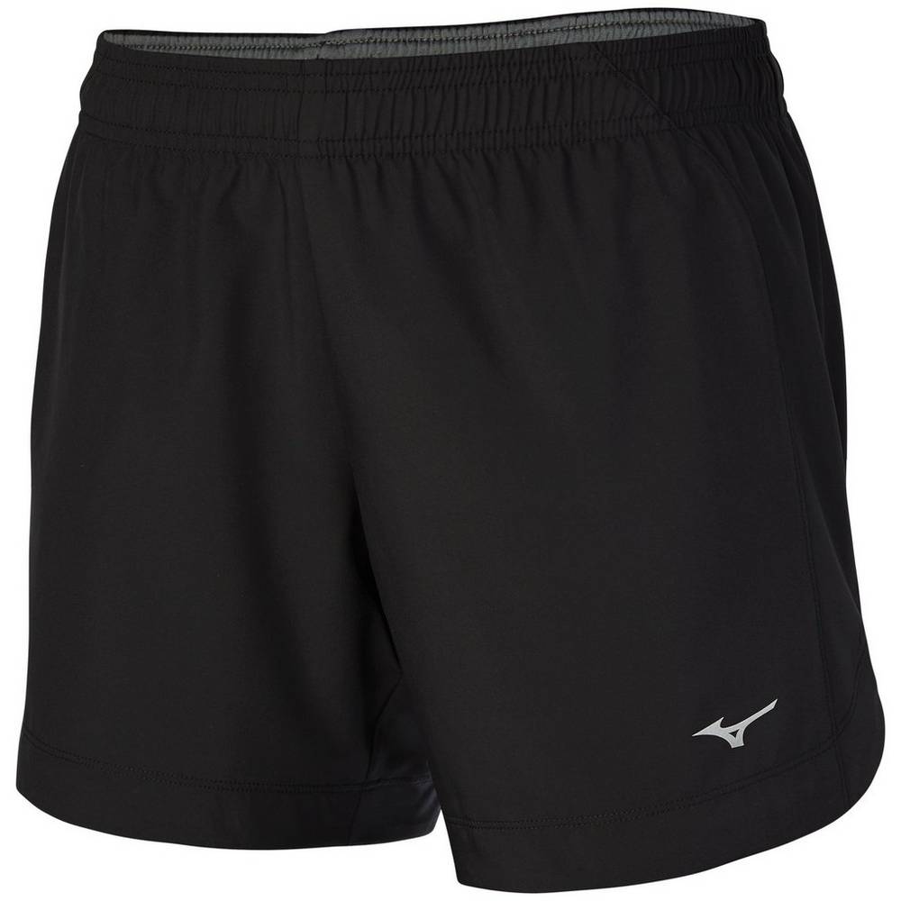 Mizuno Women's CORE SQUARE 5.5" Running Shorts Black (421428-HFB)